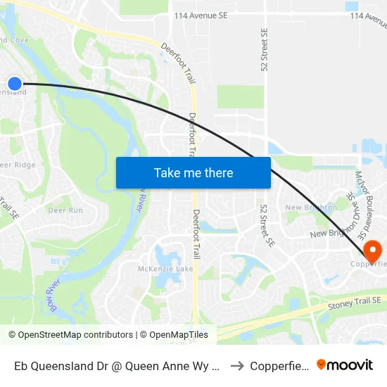Eb Queensland Dr @ Queen Anne Wy SE to Copperfield map