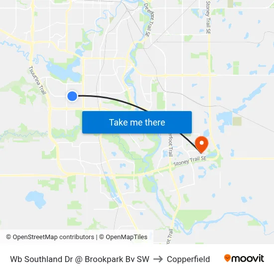 Wb Southland Dr @ Brookpark Bv SW to Copperfield map