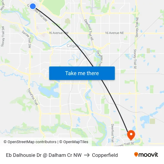 Eb Dalhousie Dr @ Dalham Cr NW to Copperfield map