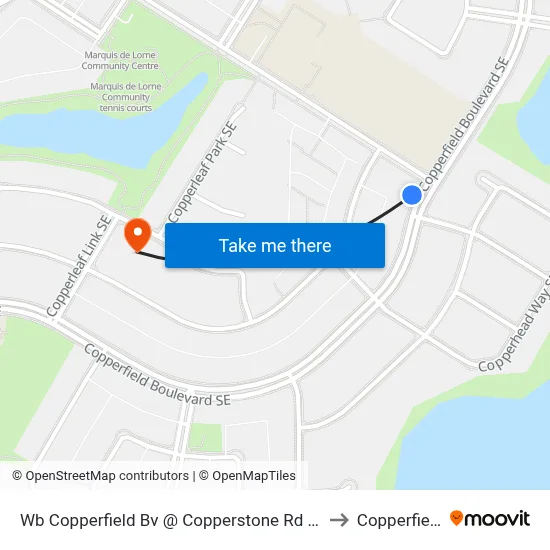 Wb Copperfield Bv @ Copperstone Rd SE to Copperfield map