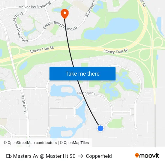 Eb Masters Av @ Master Ht SE to Copperfield map