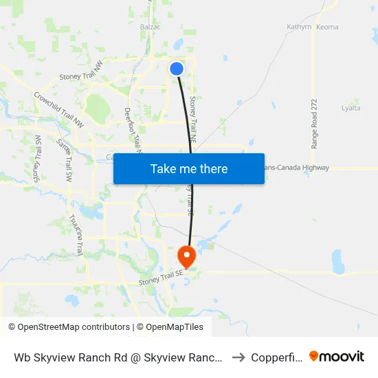 Wb Skyview Ranch Rd @ Skyview Ranch Bv NE to Copperfield map