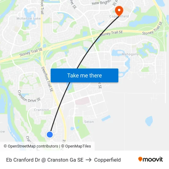 Eb Cranford Dr @ Cranston Ga SE to Copperfield map