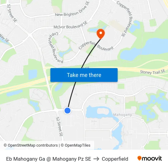 Eb Mahogany Ga @ Mahogany Pz SE to Copperfield map