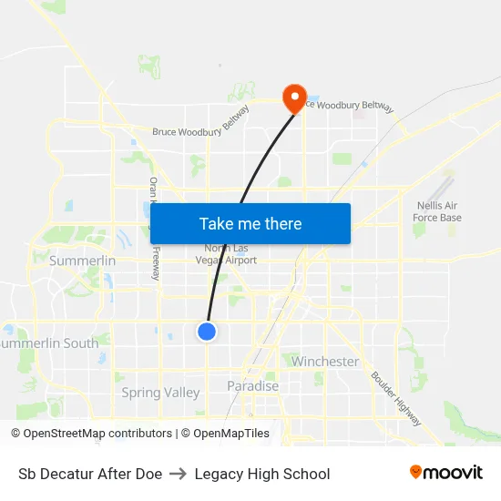 Sb Decatur After Doe to Legacy High School map