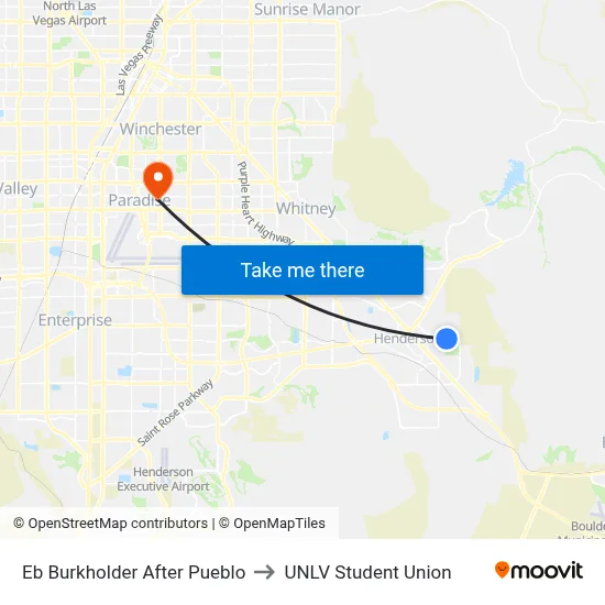 Eb Burkholder After Pueblo to UNLV Student Union map