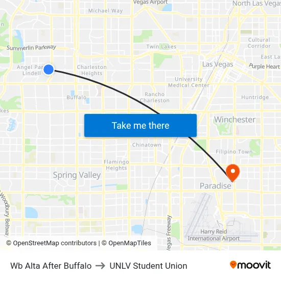 Wb Alta After Buffalo to UNLV Student Union map