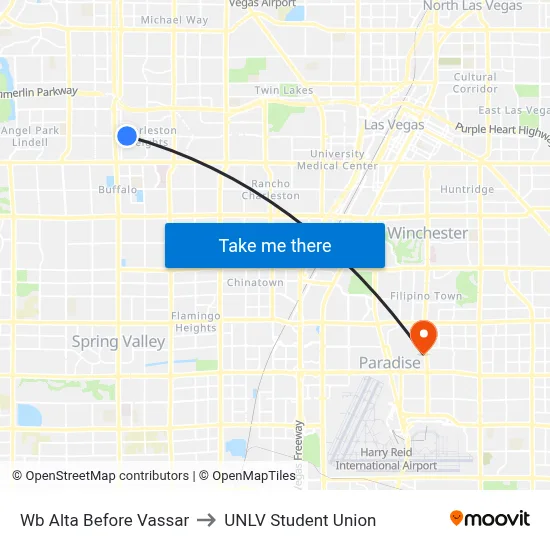Wb Alta Before Vassar to UNLV Student Union map
