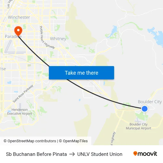 Sb Buchanan Before Pinata to UNLV Student Union map