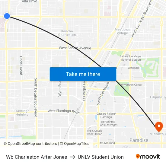 Wb Charleston After Jones to UNLV Student Union map