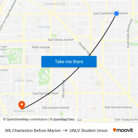 Wb Charleston Before Marion to UNLV Student Union map