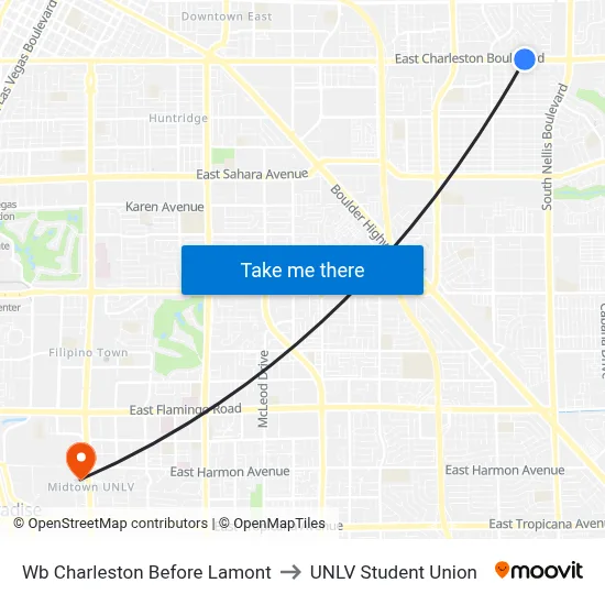 Wb Charleston Before Lamont to UNLV Student Union map