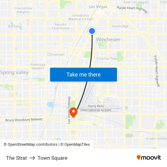The Strat to Town Square map