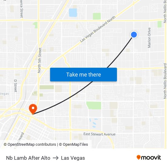 Nb Lamb After Alto to Las Vegas map