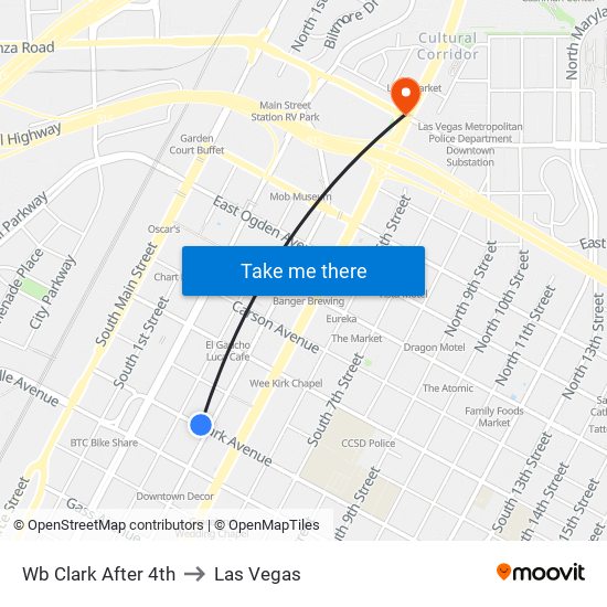 Wb Clark After 4th to Las Vegas map