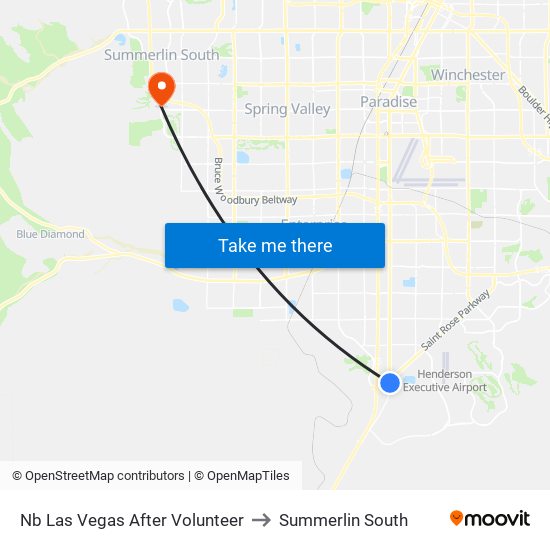 Nb Las Vegas After Volunteer to Summerlin South map