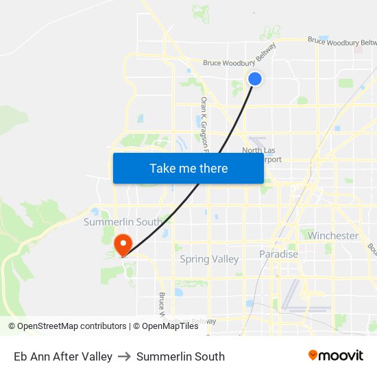 Eb Ann After Valley to Summerlin South map