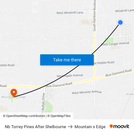 Nb Torrey Pines After Shelbourne to Mountain s Edge map