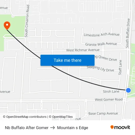 Nb Buffalo After Gomer to Mountain s Edge map