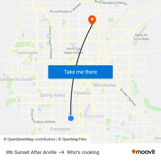 Wb Sunset After Arville to Who"s cooking map