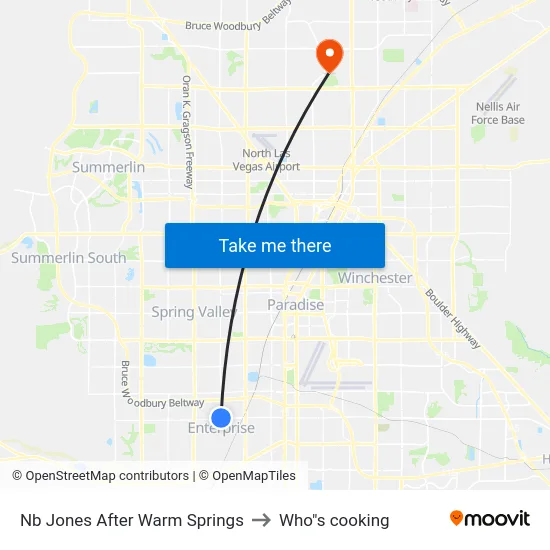 Nb Jones After Warm Springs to Who"s cooking map