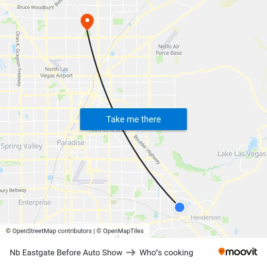 Nb Eastgate Before Auto Show to Who"s cooking map