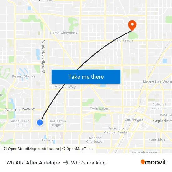 Wb Alta After Antelope to Who"s cooking map