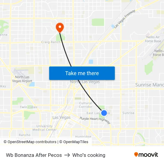 Wb Bonanza After Pecos to Who"s cooking map