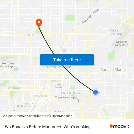 Wb Bonanza Before Marion to Who"s cooking map