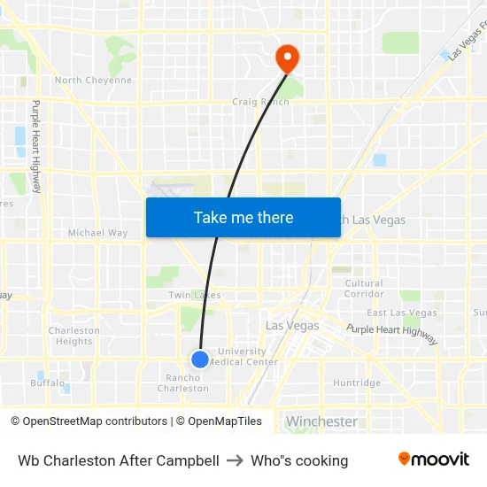 Wb Charleston After Campbell to Who"s cooking map