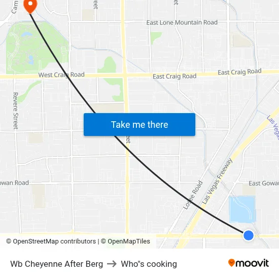 Wb Cheyenne After Berg to Who"s cooking map