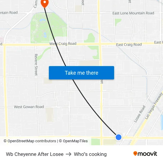 Wb Cheyenne After Losee to Who"s cooking map
