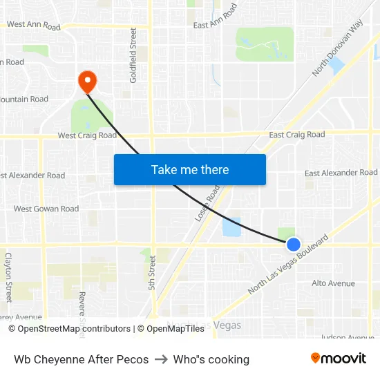Wb Cheyenne After Pecos to Who"s cooking map