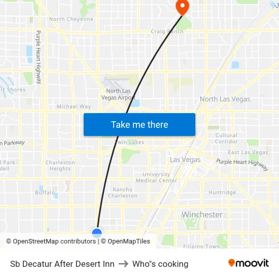 Sb Decatur After Desert Inn to Who"s cooking map
