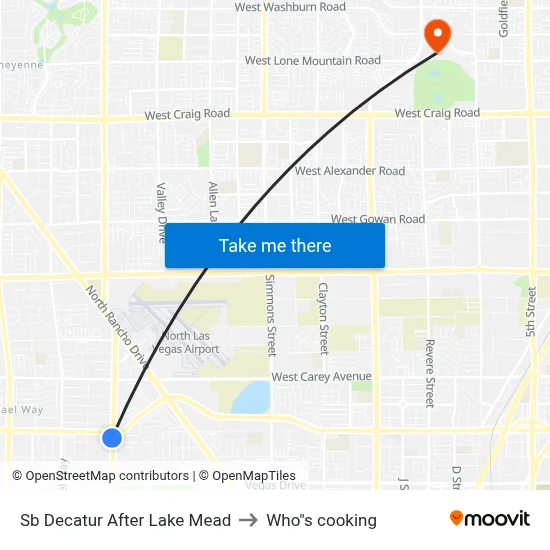 Sb Decatur After Lake Mead to Who"s cooking map