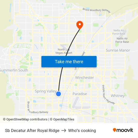 Sb Decatur After Royal Ridge to Who"s cooking map