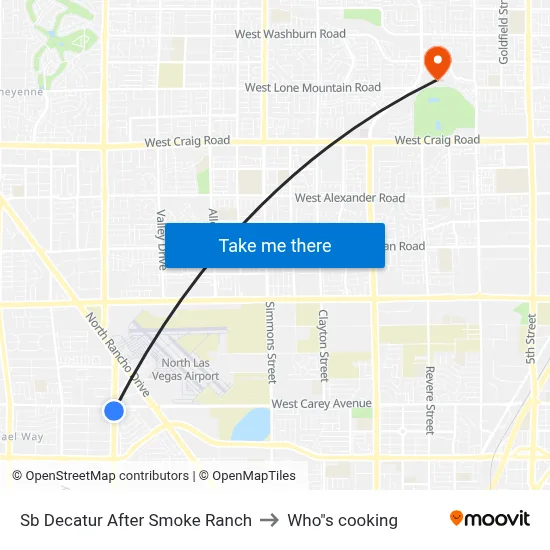 Sb Decatur After Smoke Ranch to Who"s cooking map