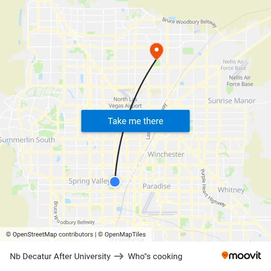 Nb Decatur After University to Who"s cooking map