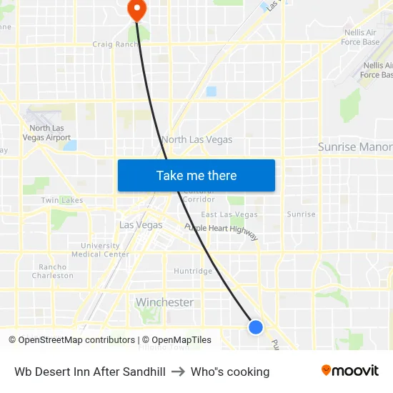 Wb Desert Inn After Sandhill to Who"s cooking map