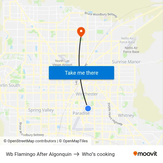 Wb Flamingo After Algonquin to Who"s cooking map