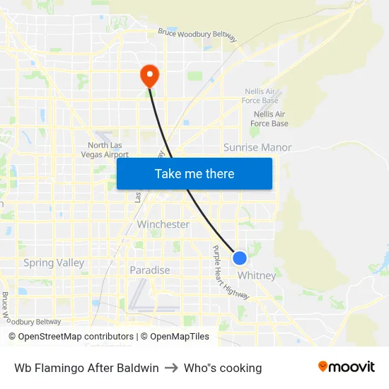 Wb Flamingo After Baldwin to Who"s cooking map