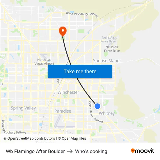Wb Flamingo After Boulder to Who"s cooking map