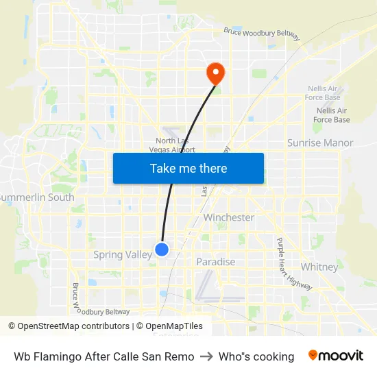 Wb Flamingo After Calle San Remo to Who"s cooking map