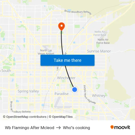 Wb Flamingo After Mcleod to Who"s cooking map