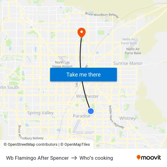 Wb Flamingo After Spencer to Who"s cooking map