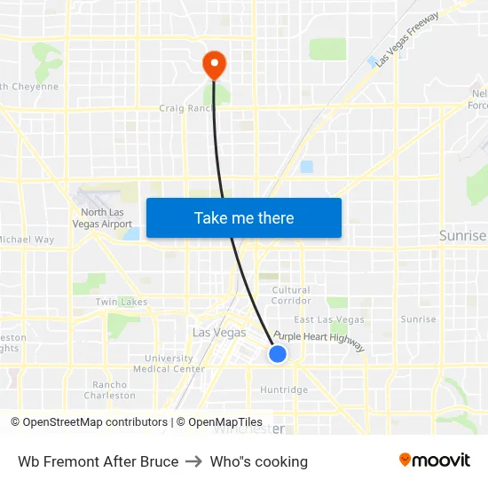 Wb Fremont After Bruce to Who"s cooking map
