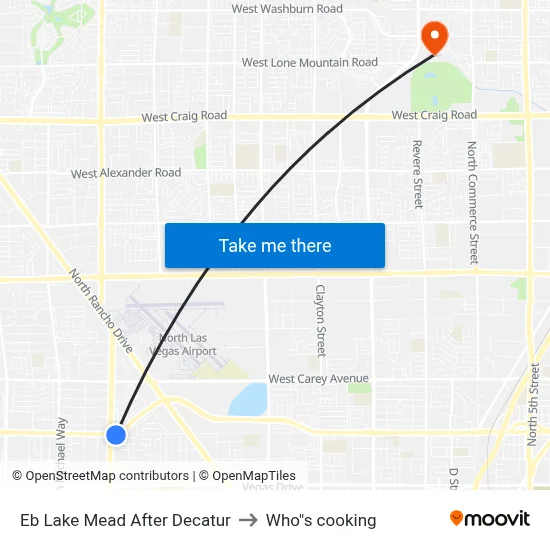 Eb Lake Mead After Decatur to Who"s cooking map