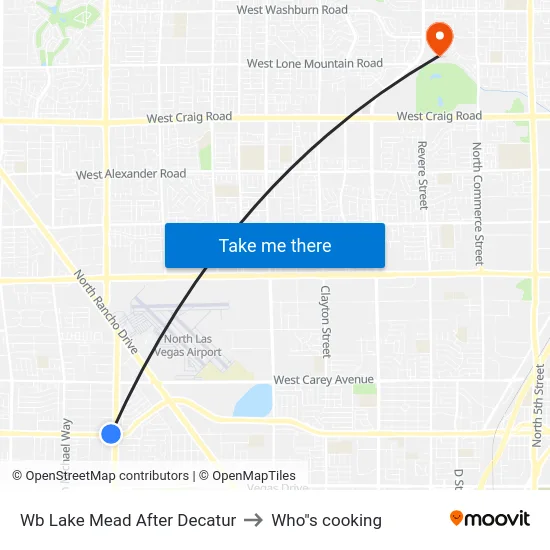 Wb Lake Mead After Decatur to Who"s cooking map