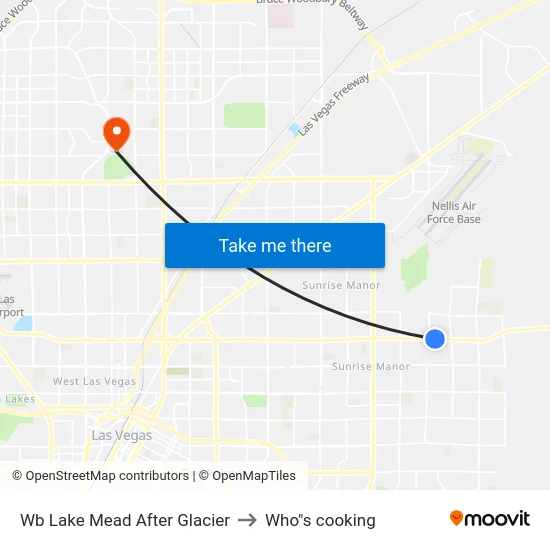 Wb Lake Mead After Glacier to Who"s cooking map