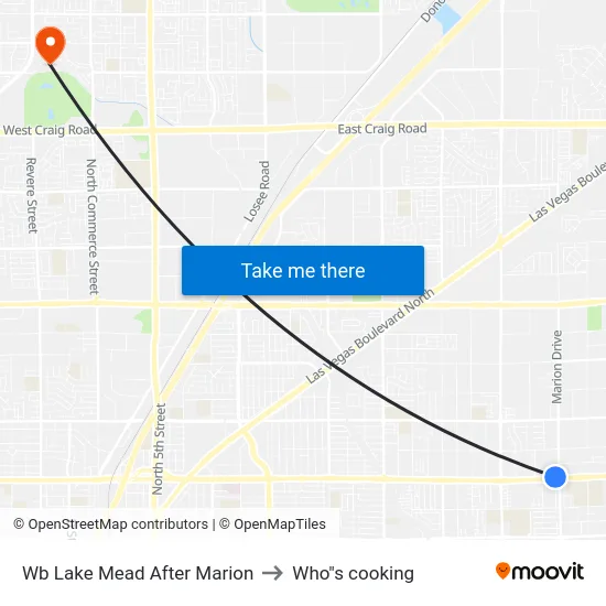 Wb Lake Mead After Marion to Who"s cooking map